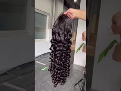 Pacchetto personalizzato Pereggia di pizzo per capelli umani 8-32 pollici Lunghezza Disegno di logo gratuito